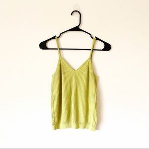 Anthropology green Tank Top Size Extra Small